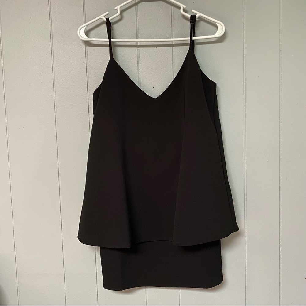 Tobi Little Black Layered Mini Dress - Small